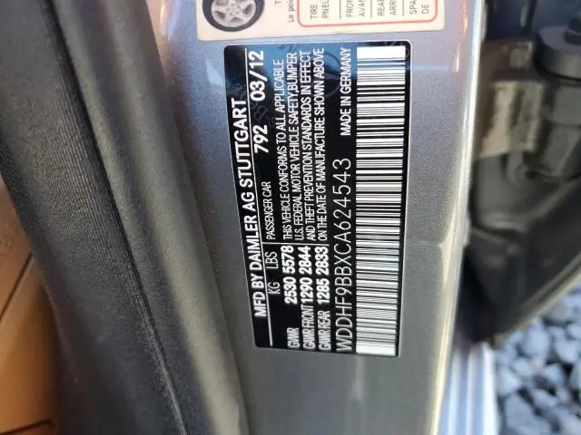2012 MERCEDES-BENZ E 550 4MATIC  
