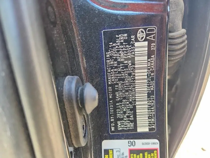 2014 TOYOTA COROLLA LE  