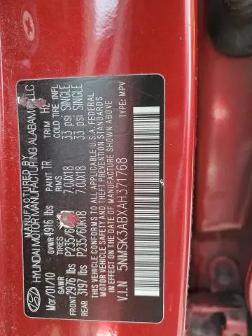 2010 HYUNDAI SANTA FE LIMITED  
