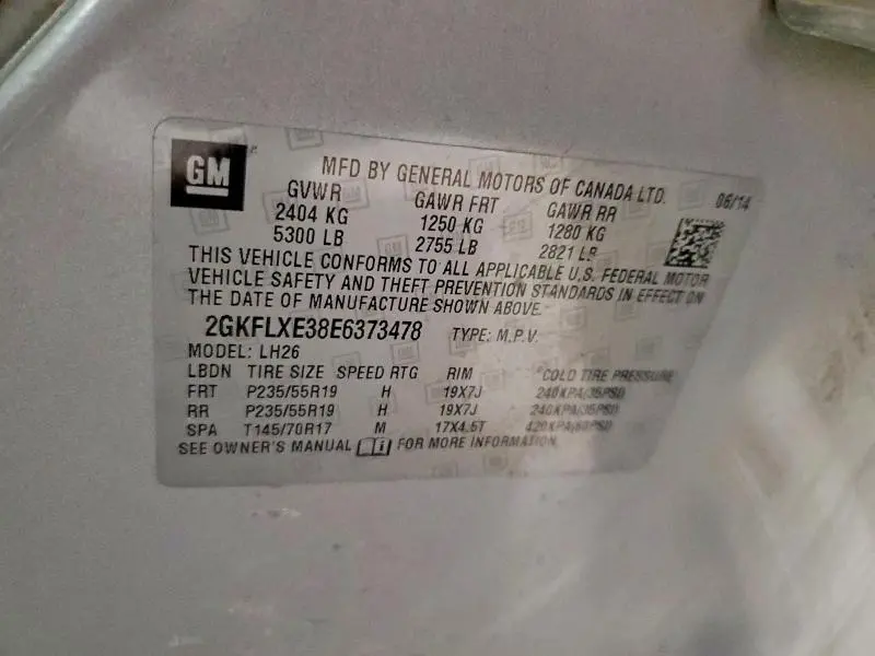 2014 GMC TERRAIN SLT  