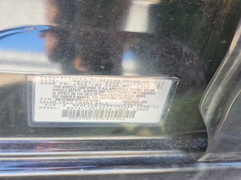 2021 NISSAN VERSA SV  