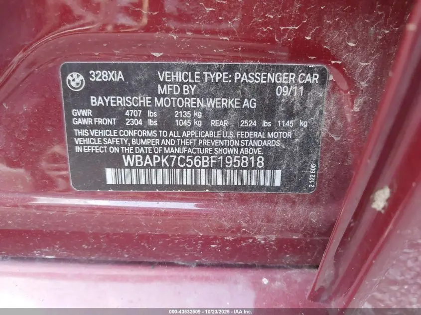 2011 BMW 328I XDRIVE