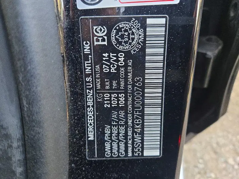 2015 MERCEDES-BENZ C 300 4MATIC  