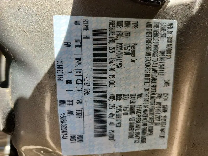 2015 FORD C-MAX SEL  