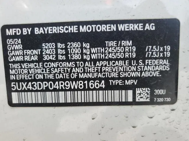 2024 BMW X3 SDRIVE30I  