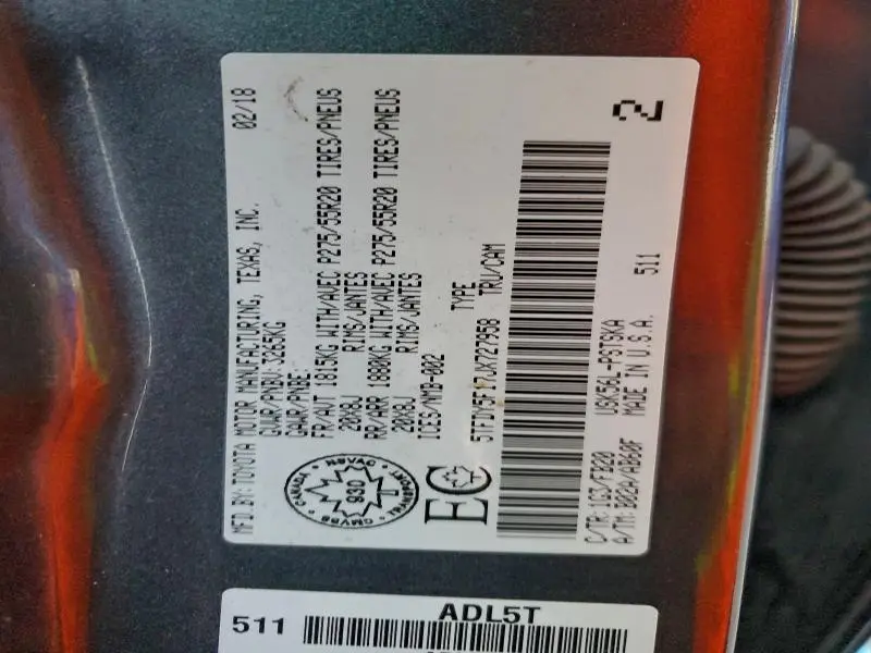 2018 TOYOTA TUNDRA CREWMAX SR5  