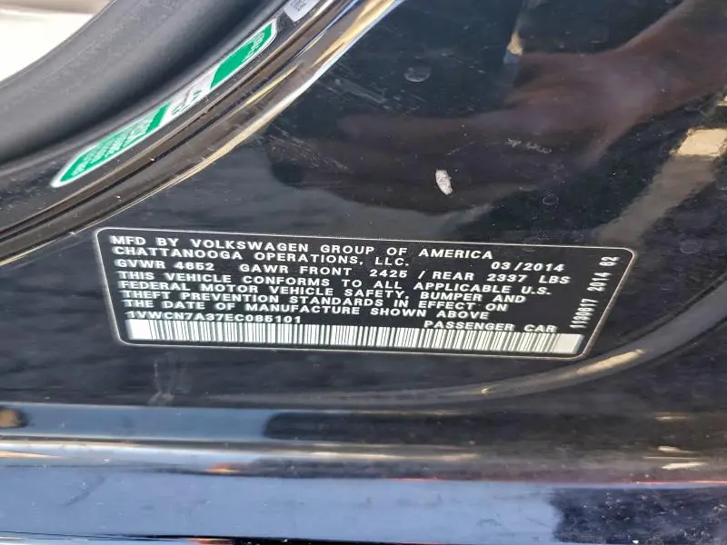 2014 VOLKSWAGEN PASSAT SEL  