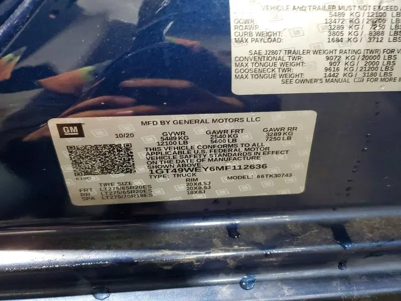 2021 GMC SIERRA K3500 DENALI  