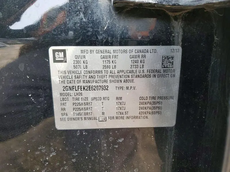 2014 CHEVROLET EQUINOX LT  