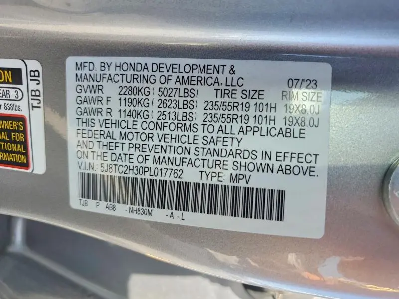 2023 ACURA RDX   