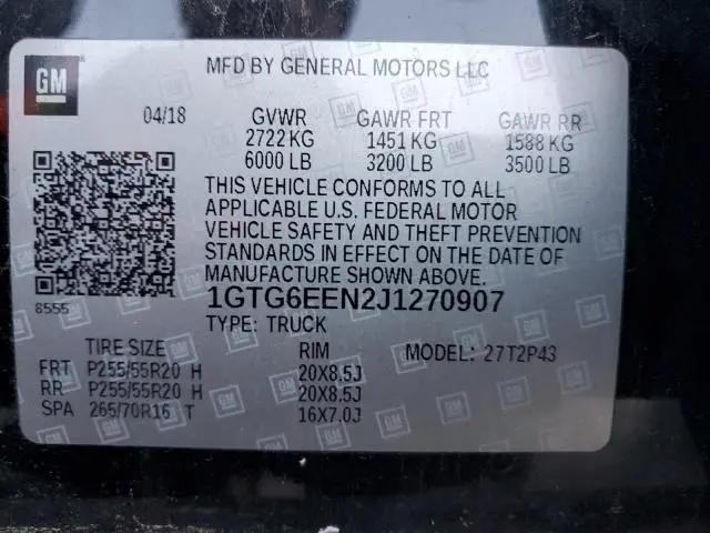 2018 GMC CANYON DENALI  