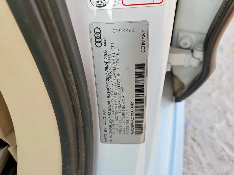 2017 AUDI A6 PREMIUM PLUS  