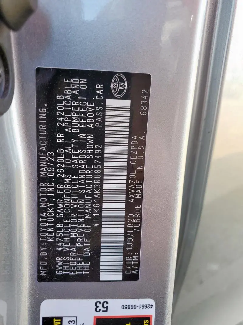 2024 TOYOTA CAMRY XSE  