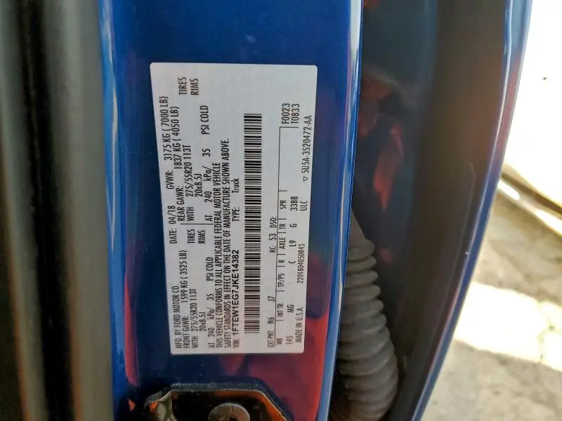 2018 FORD F150 SUPERCREW  