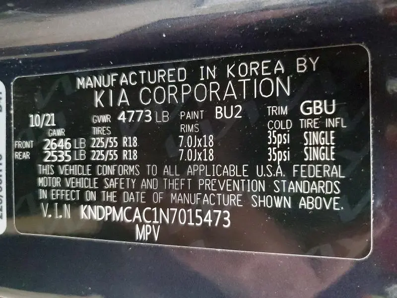 2022 KIA SPORTAGE LX  