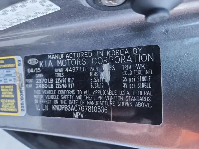 2016 KIA SPORTAGE LX  