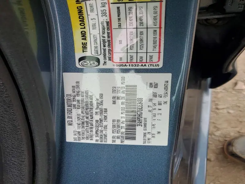 2012 FORD FUSION SE  