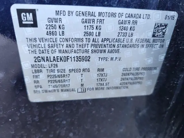 2015 CHEVROLET EQUINOX LS  