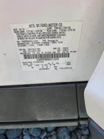 2013 FORD TAURUS LIMITED  