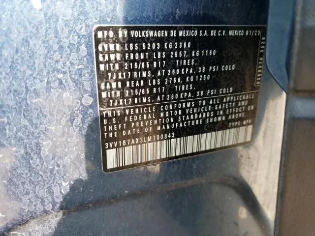 2020 VOLKSWAGEN TIGUAN S