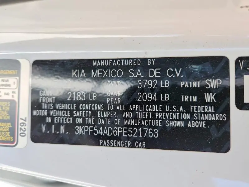 2023 KIA FORTE GT LINE  