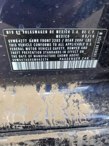 2016 VOLKSWAGEN GTI S/SE