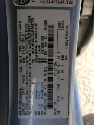 2018 FORD FIESTA SE  