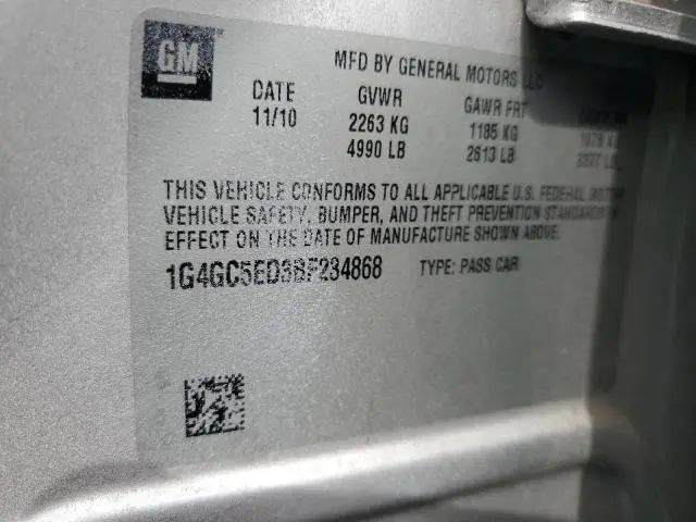 2011 BUICK LACROSSE CXL  