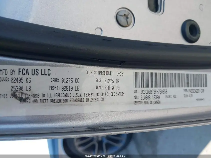 2015 DODGE CHALLENGER R/T PLUS