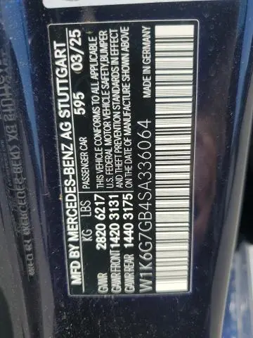 2025 MERCEDES-BENZ S 580 4MATIC  