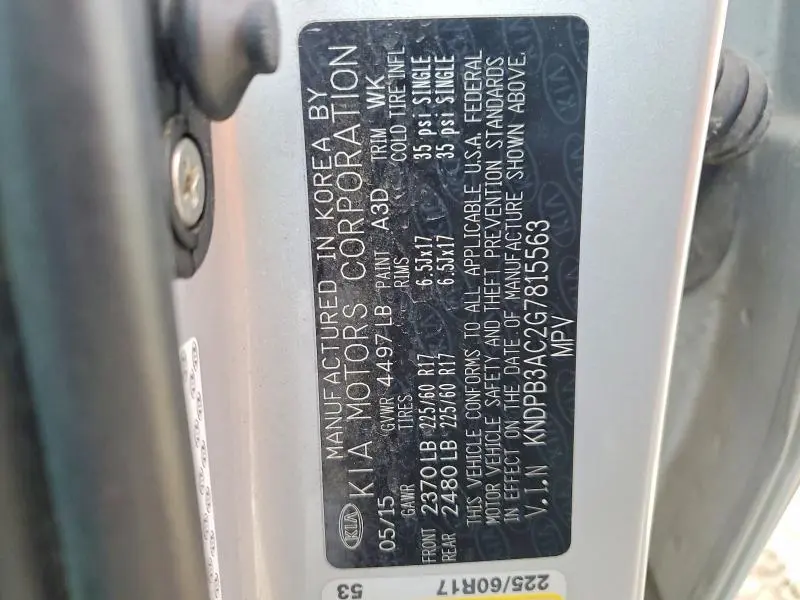 2016 KIA SPORTAGE LX  