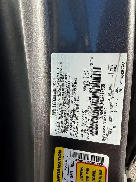 2013 FORD FUSION SE HYBRID  