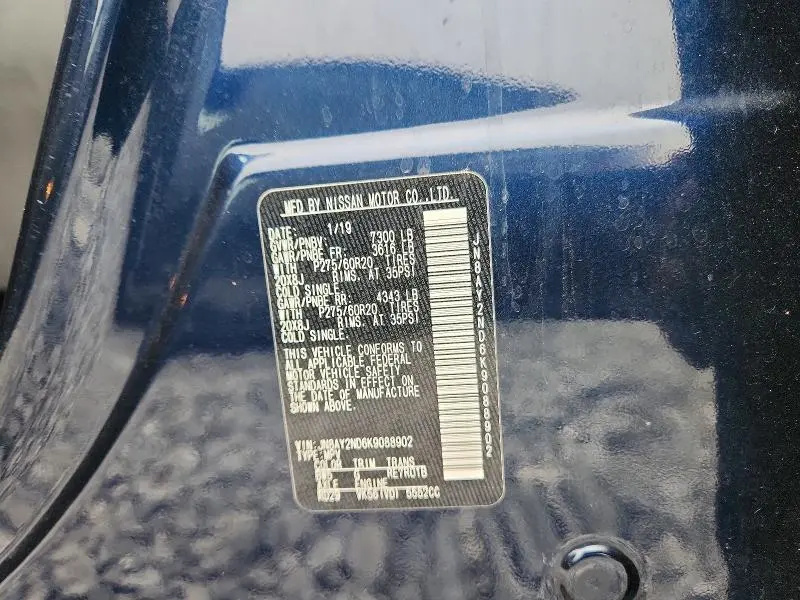 2019 NISSAN ARMADA SV  
