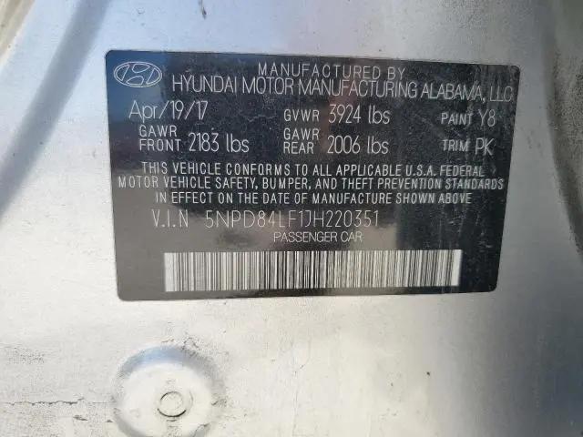 2018 HYUNDAI ELANTRA SEL  
