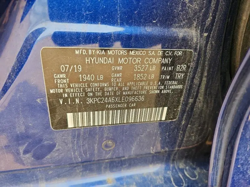2020 HYUNDAI ACCENT SE  
