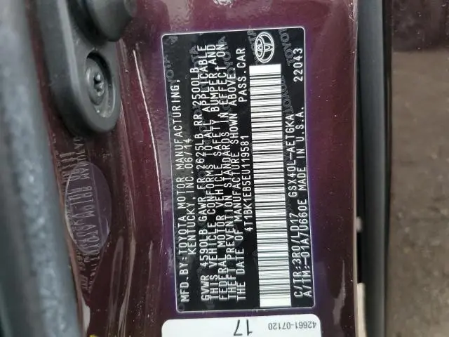 2014 TOYOTA AVALON BASE  