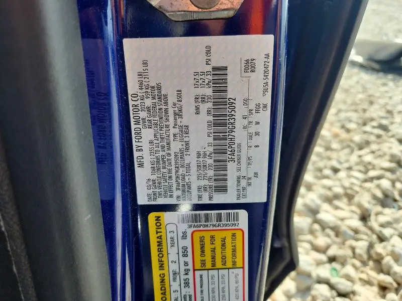2016 FORD FUSION SE  