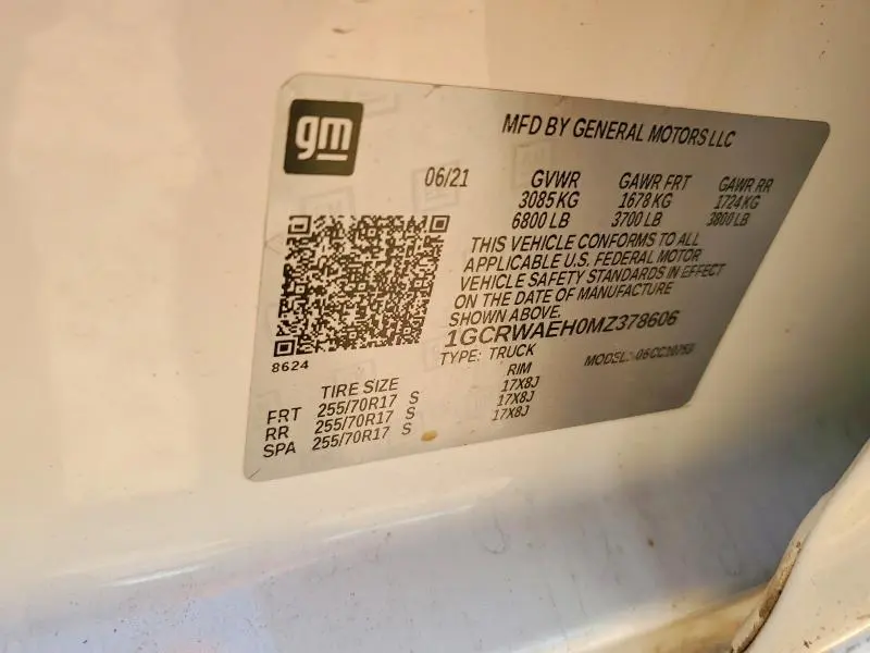 2021 CHEVROLET SILVERADO C1500  