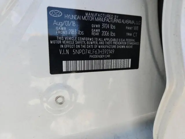 2018 HYUNDAI ELANTRA SE  