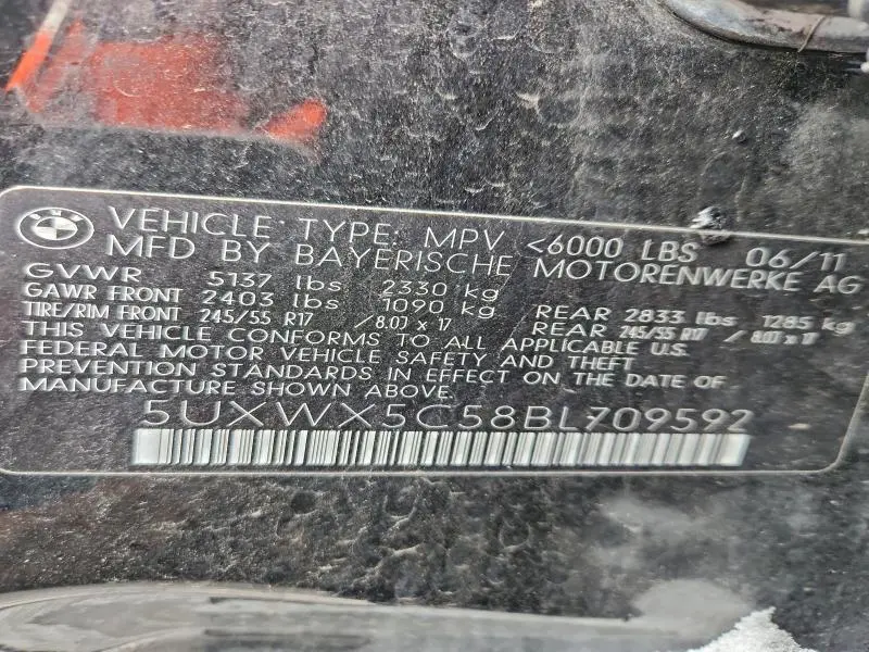 2011 BMW X3 XDRIVE28I  