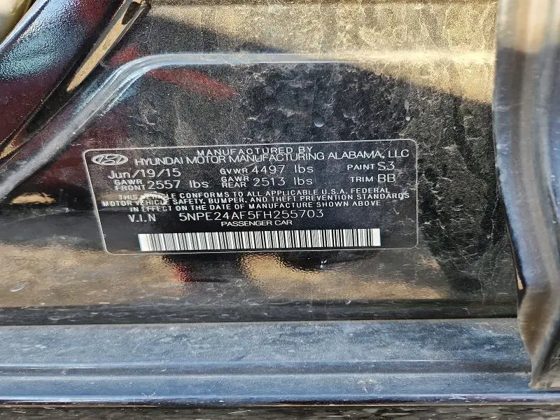 2015 HYUNDAI SONATA SE  