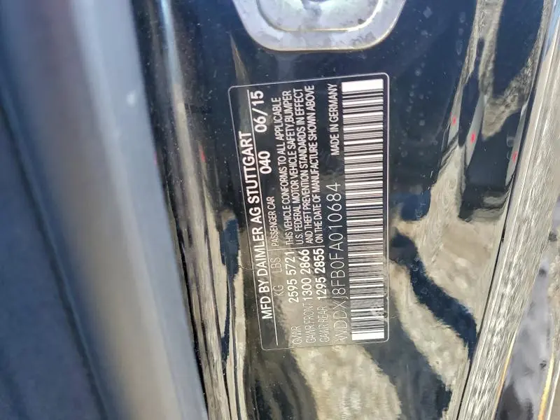 2015 MERCEDES-BENZ S 550  