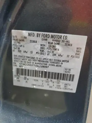 2010 FORD ESCAPE XLT  