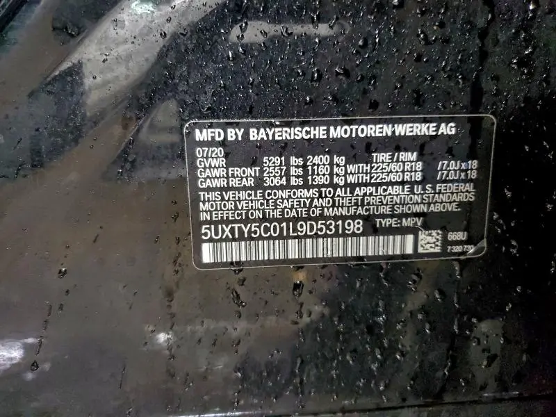 2020 BMW X3 XDRIVE30I  