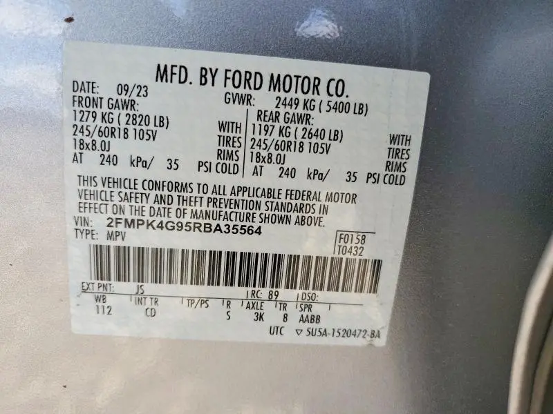 2024 FORD EDGE SE  