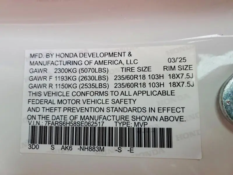 2025 HONDA CR-V SPORT  