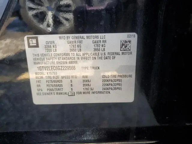 2016 GMC SIERRA K1500  