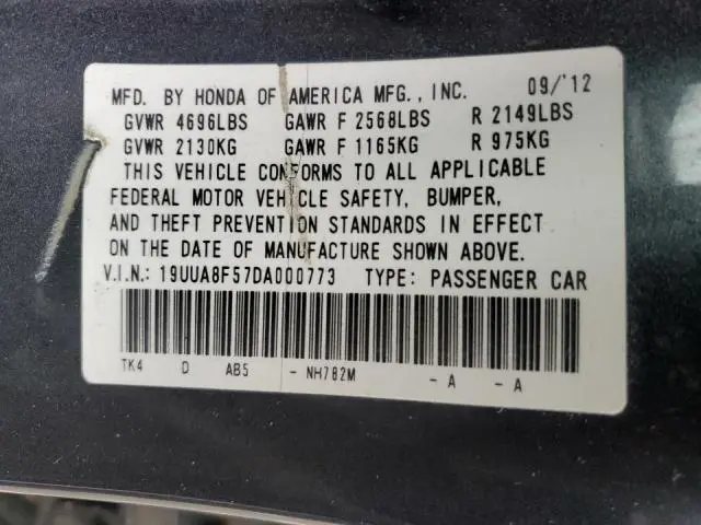 2013 ACURA TL TECH  