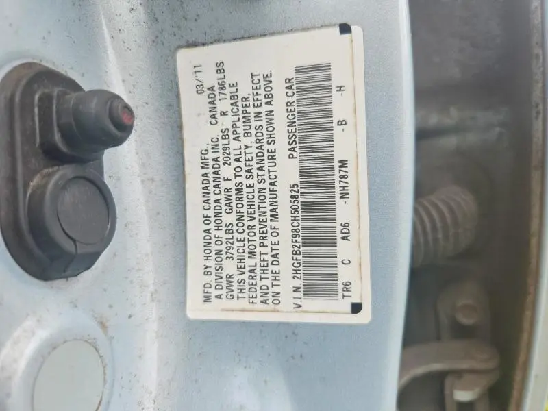 2012 HONDA CIVIC EXL  