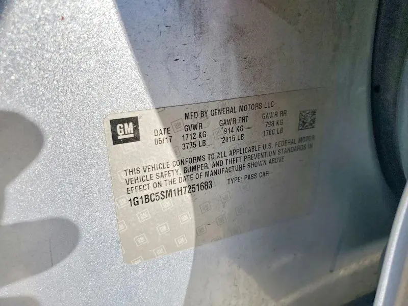 2017 CHEVROLET CRUZE LS  